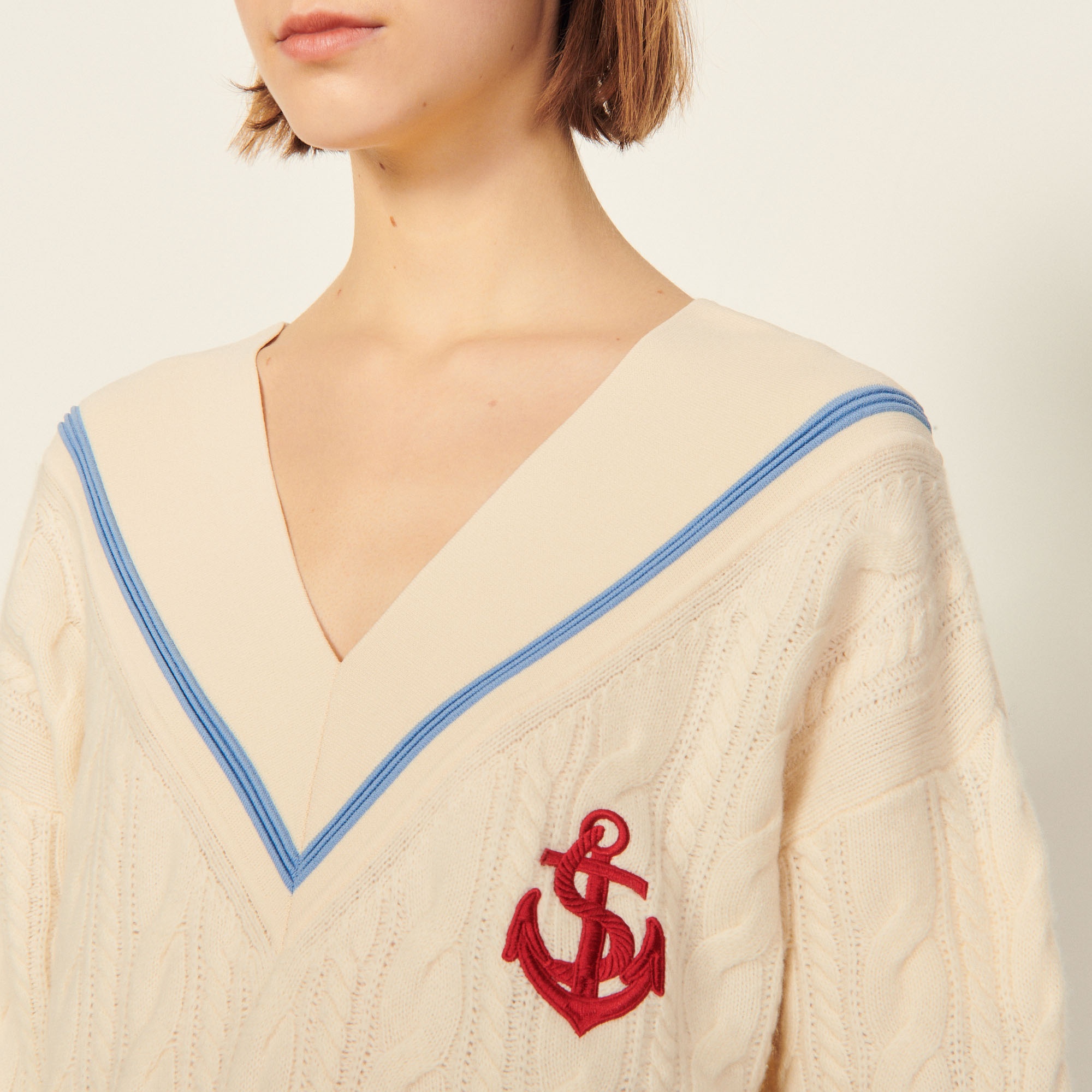 Cable knit sweater - 5