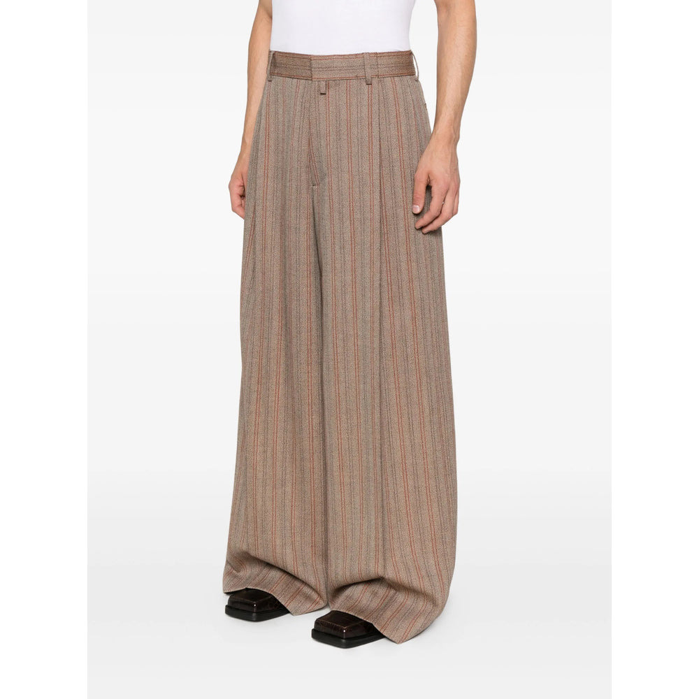 Dries Van Noten Brown Trousers - Tailored Trousers Men - 3