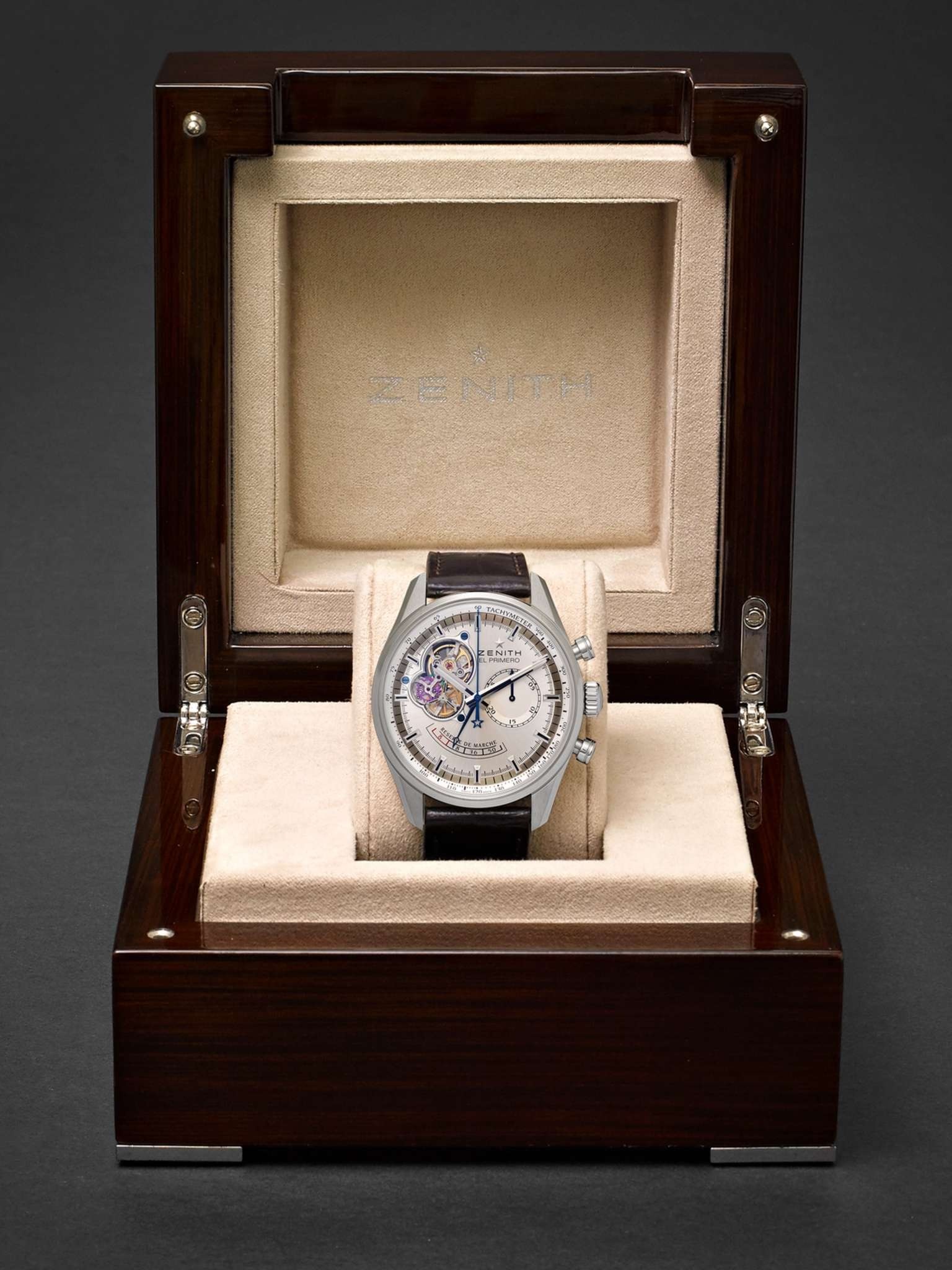 El Primero Chronomaster 42mm Stainless Steel and Alligator Watch, Ref. No. 03.2080.4021/01.C494 - 9