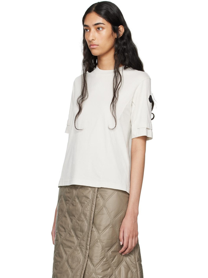 Moncler Gray Bonded Logo T-Shirt outlook