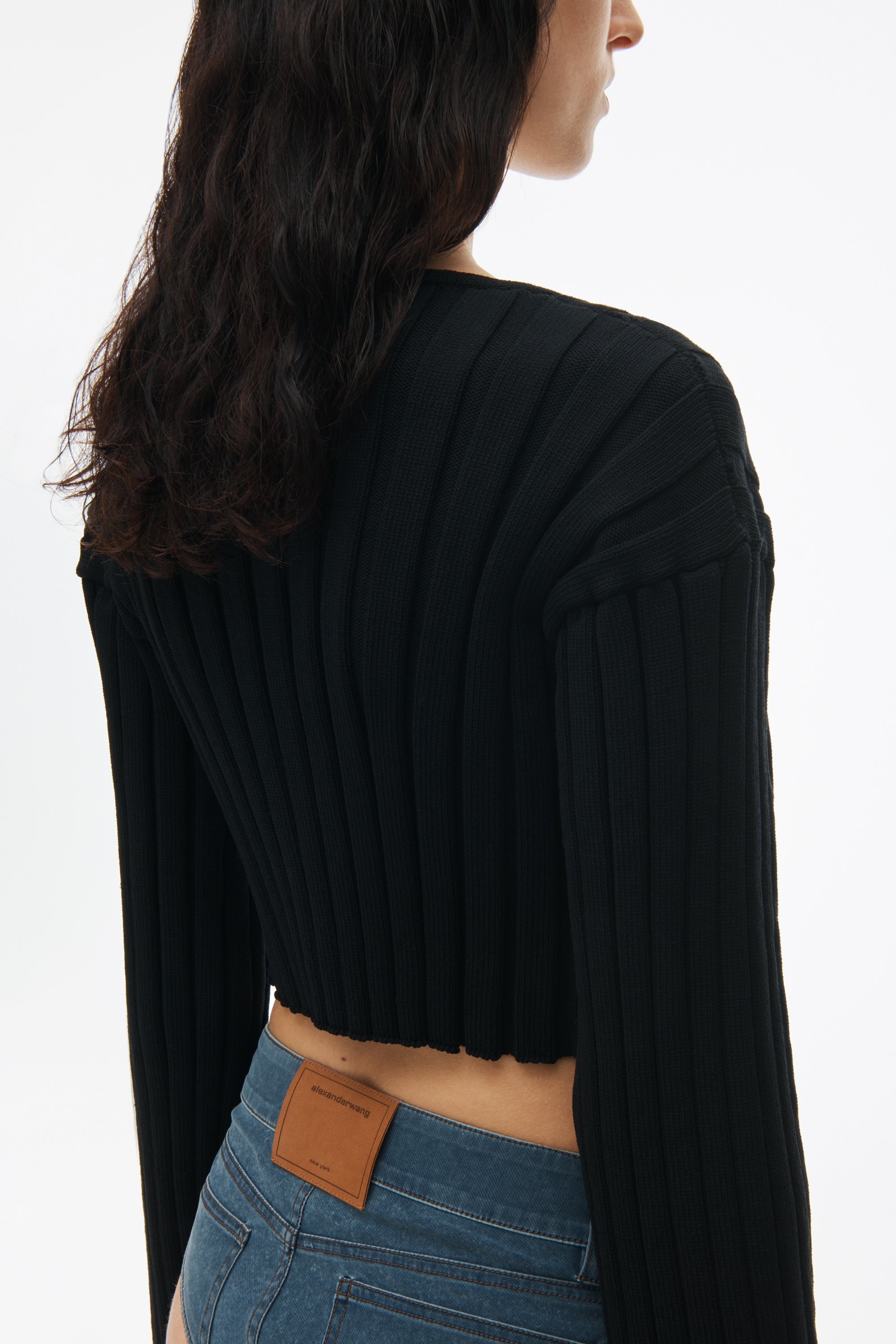Cropped Pullover With Dropped Shoulder - 4