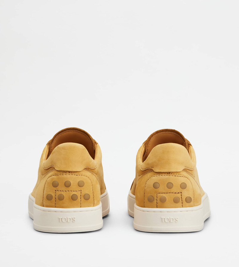 Tod's SNEAKERS IN NUBUCK - YELLOW outlook