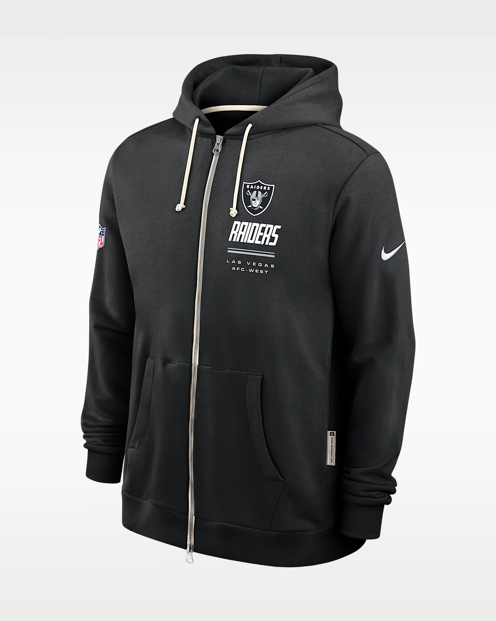 Las Vegas Raiders Sideline Standard Issue Men's Nike Dri-FIT NFL Full-Zip Hoodie - 1