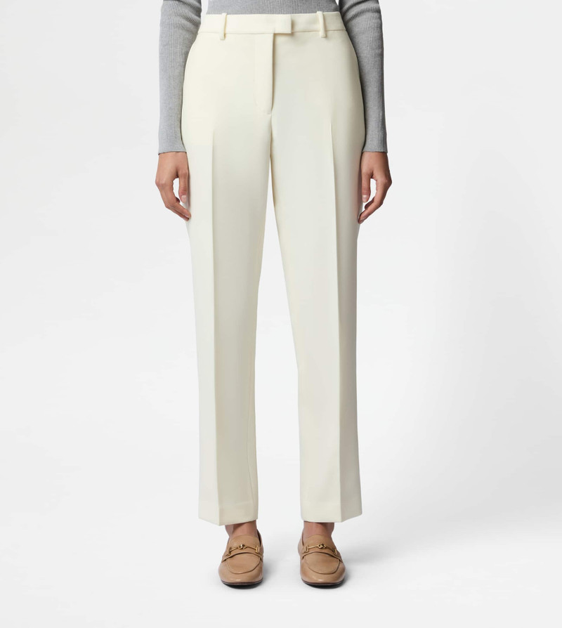 Tod's PANTS IN WOOL - WHITE outlook