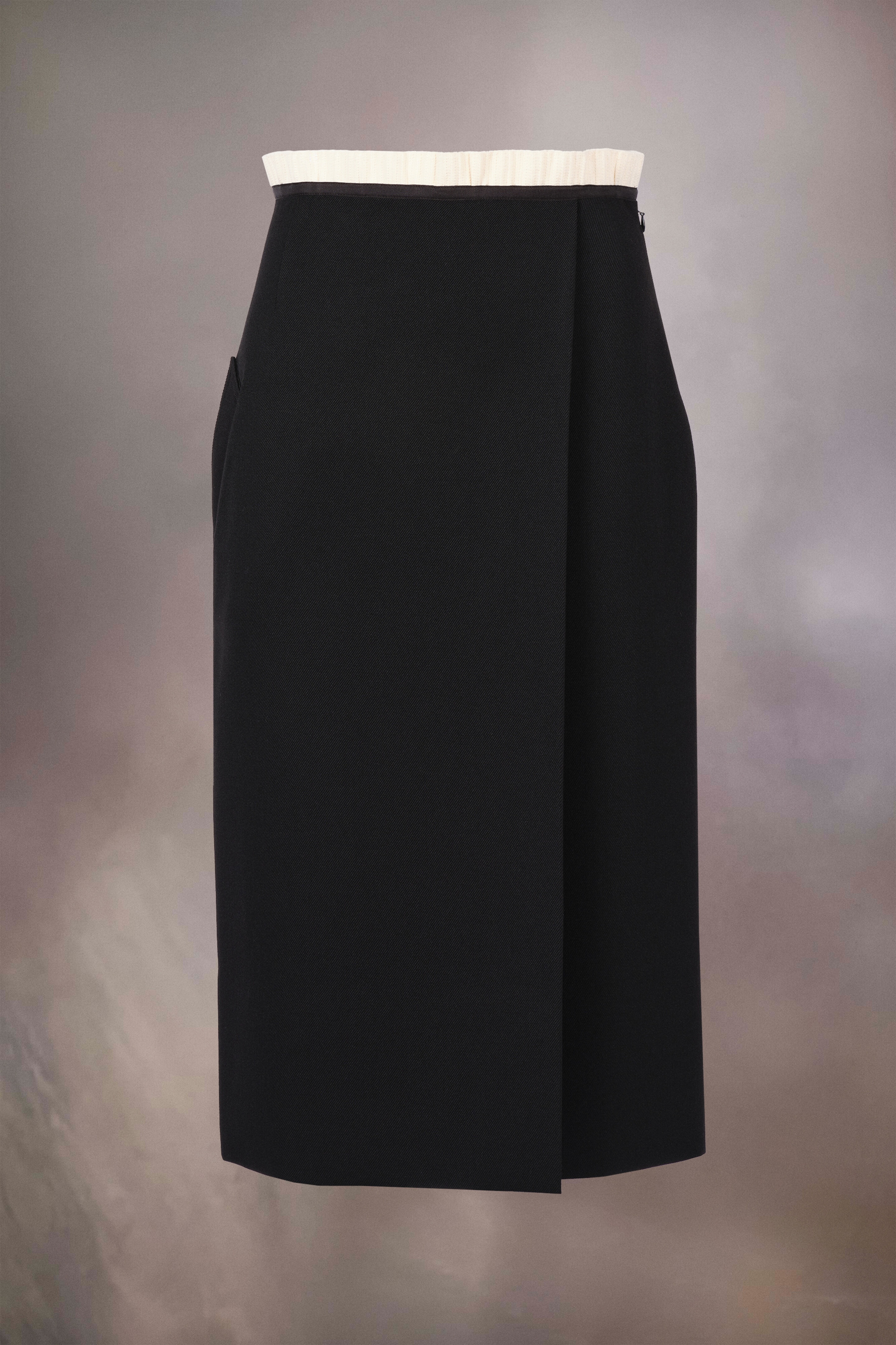 Wool cavalry twill skirt - 1
