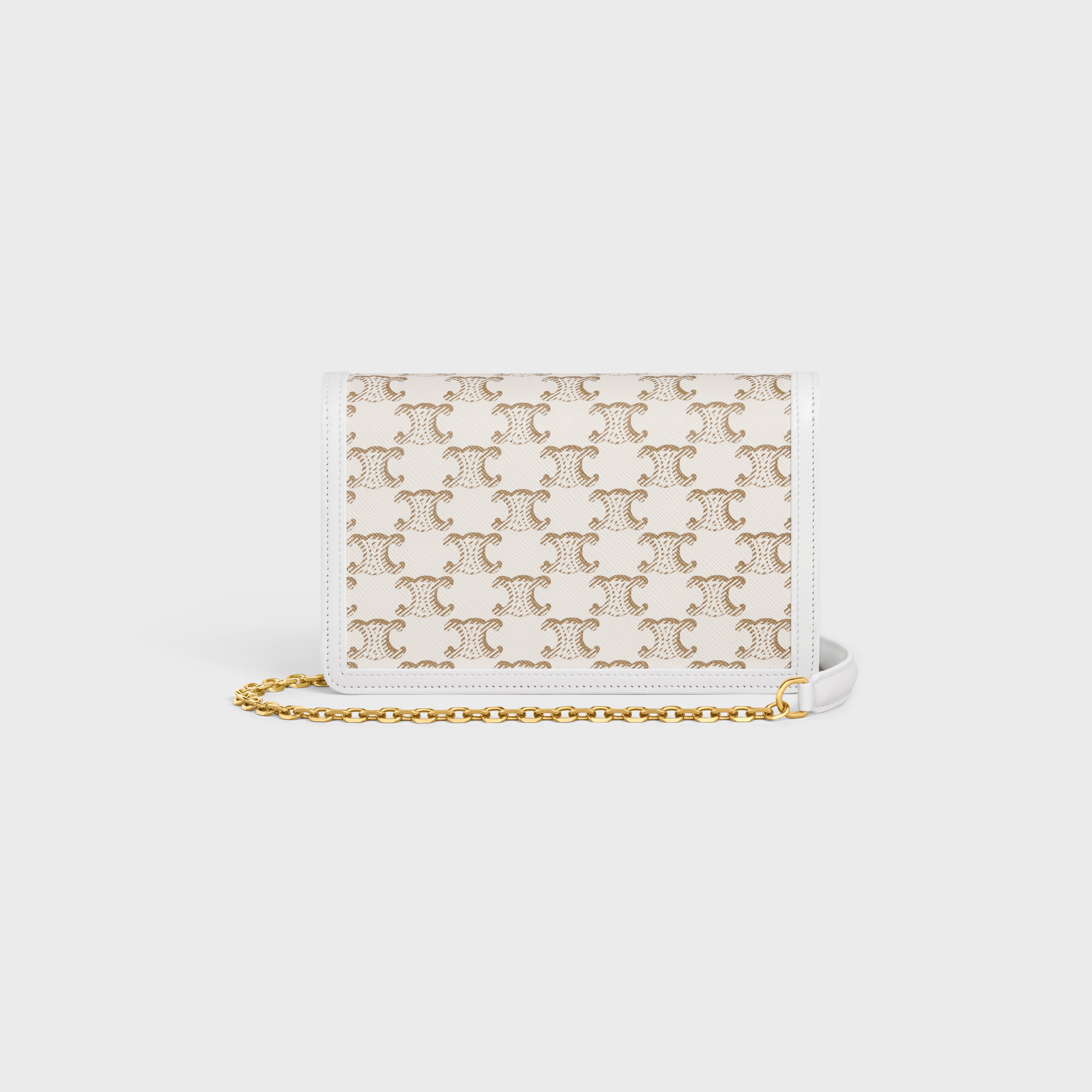 WALLET ON CHAIN in triomphe canvas and calfskin - 3