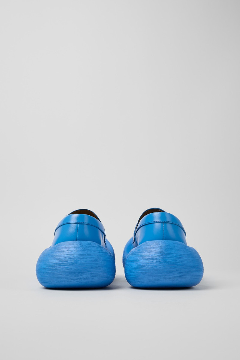 CAMPERLAB Blue Leather Loafers outlook