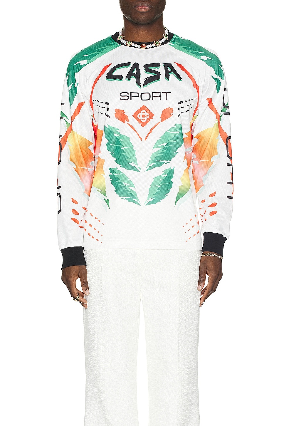 【CASABLANCA】Casa Moto Sublimated Long Sleeve T-shirt ロンT CASABLANCA Casa Moto Sublimated Long Sleeve T-shirt | forward