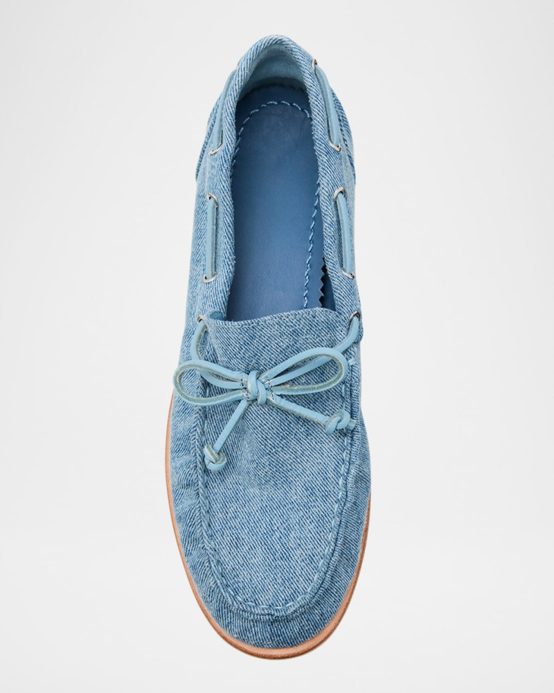 Carter Denim Boat Loafers 4