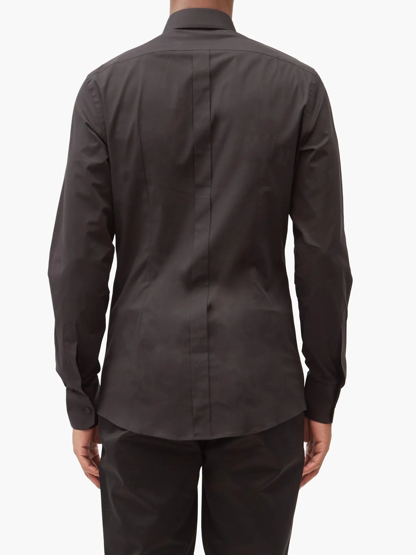 Slim-fit cotton-blend poplin shirt - 5