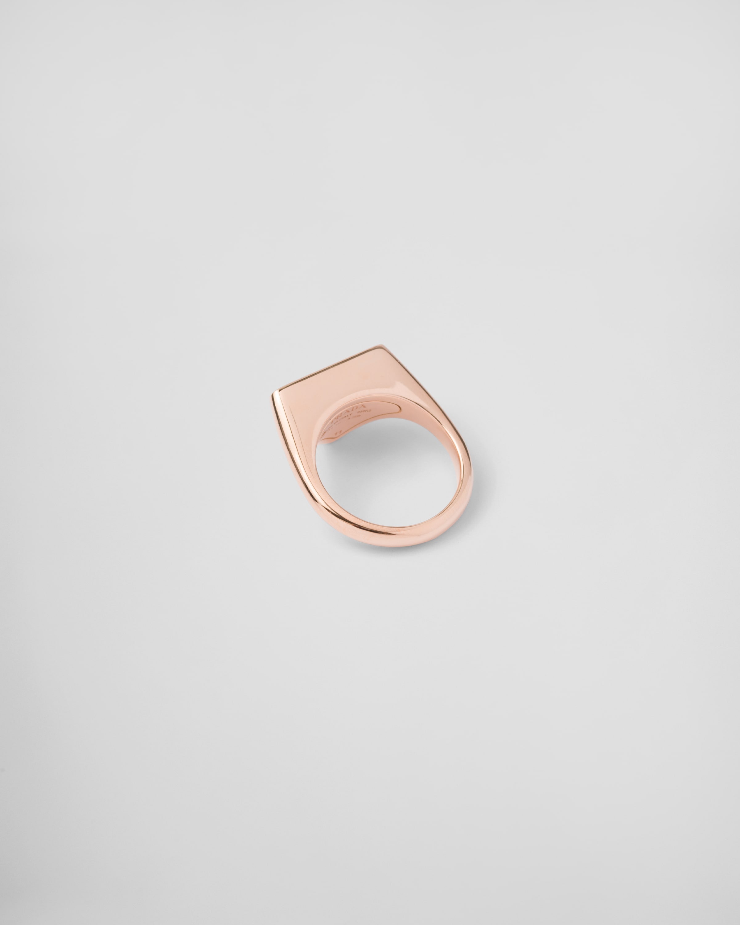 Eternal Gold signet ring in pink gold - 4
