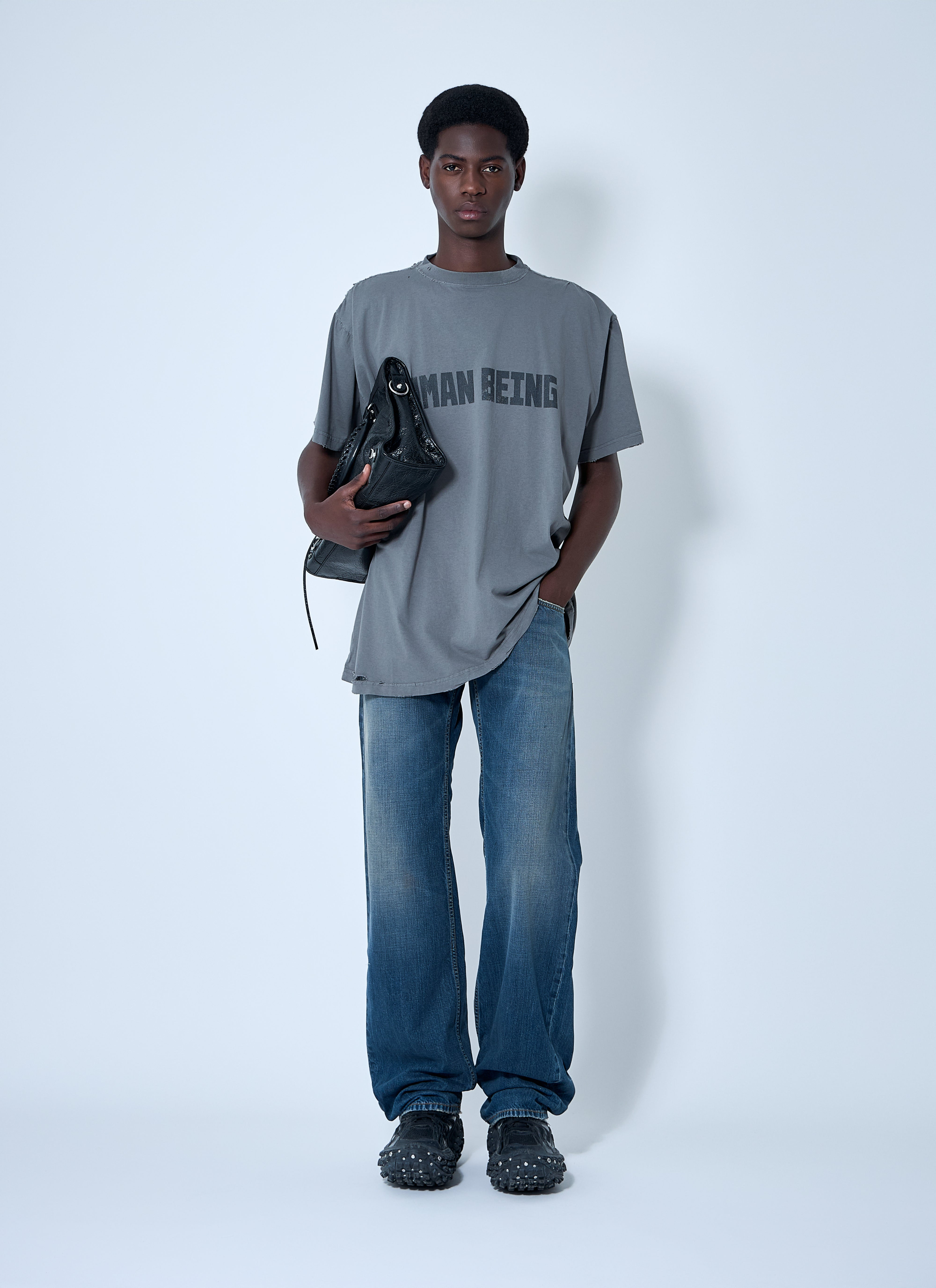 Balenciaga Men Low Rise Jeans - 2