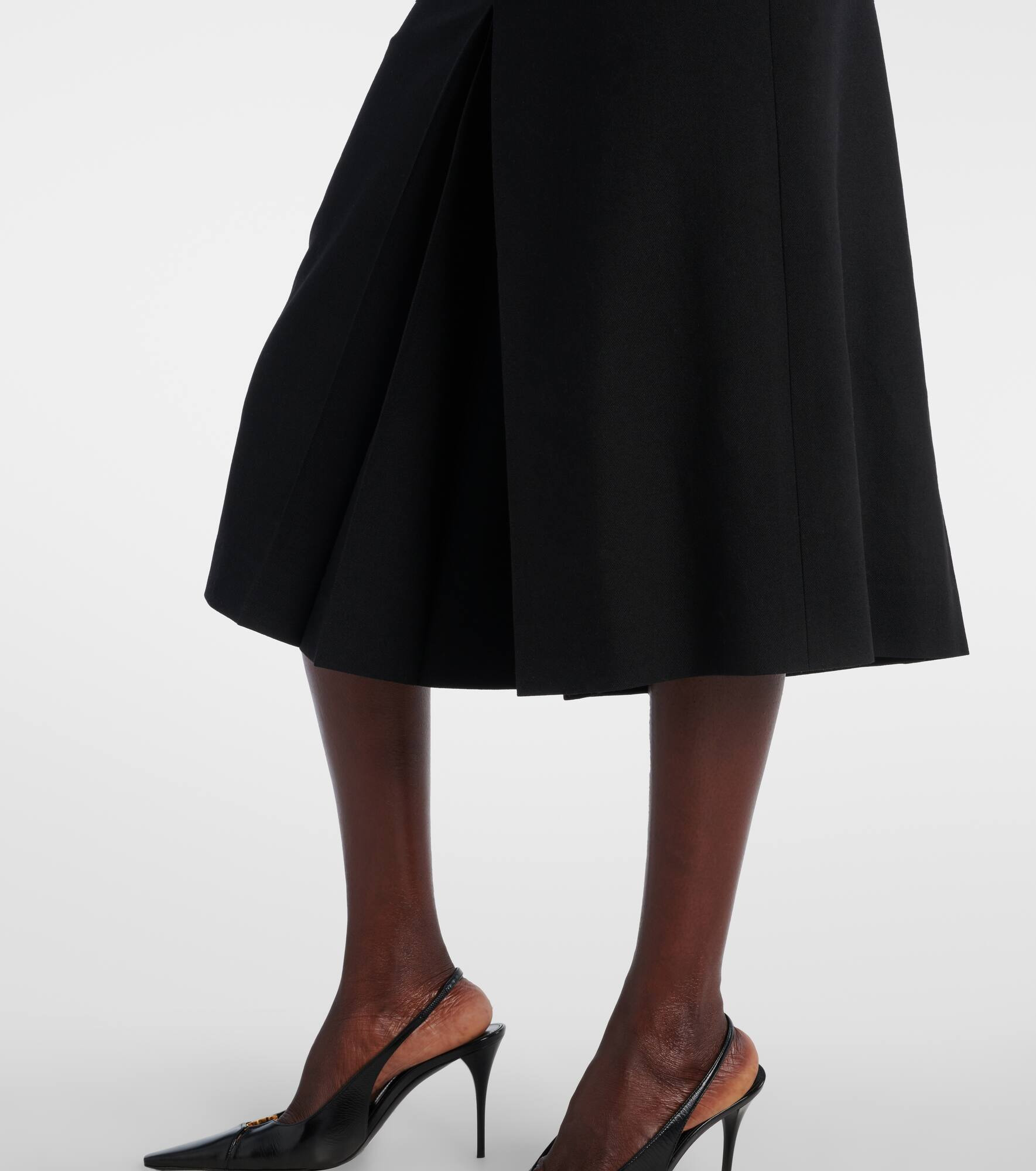 Mid-rise wool culottes - 5