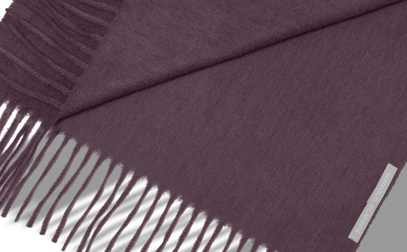 Dark Purple Cashmere Scarf 3