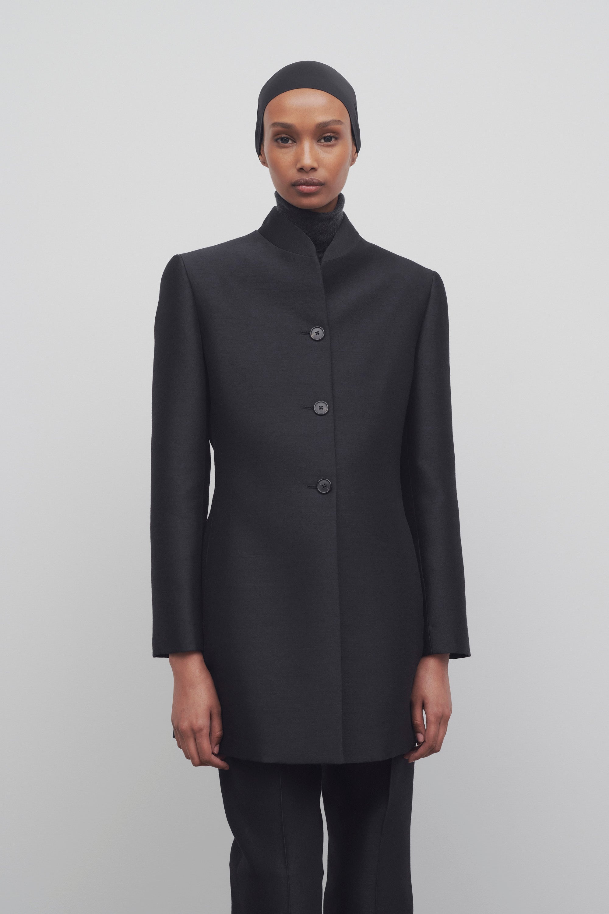 Byrne Jacket in Wool and Silk - 3