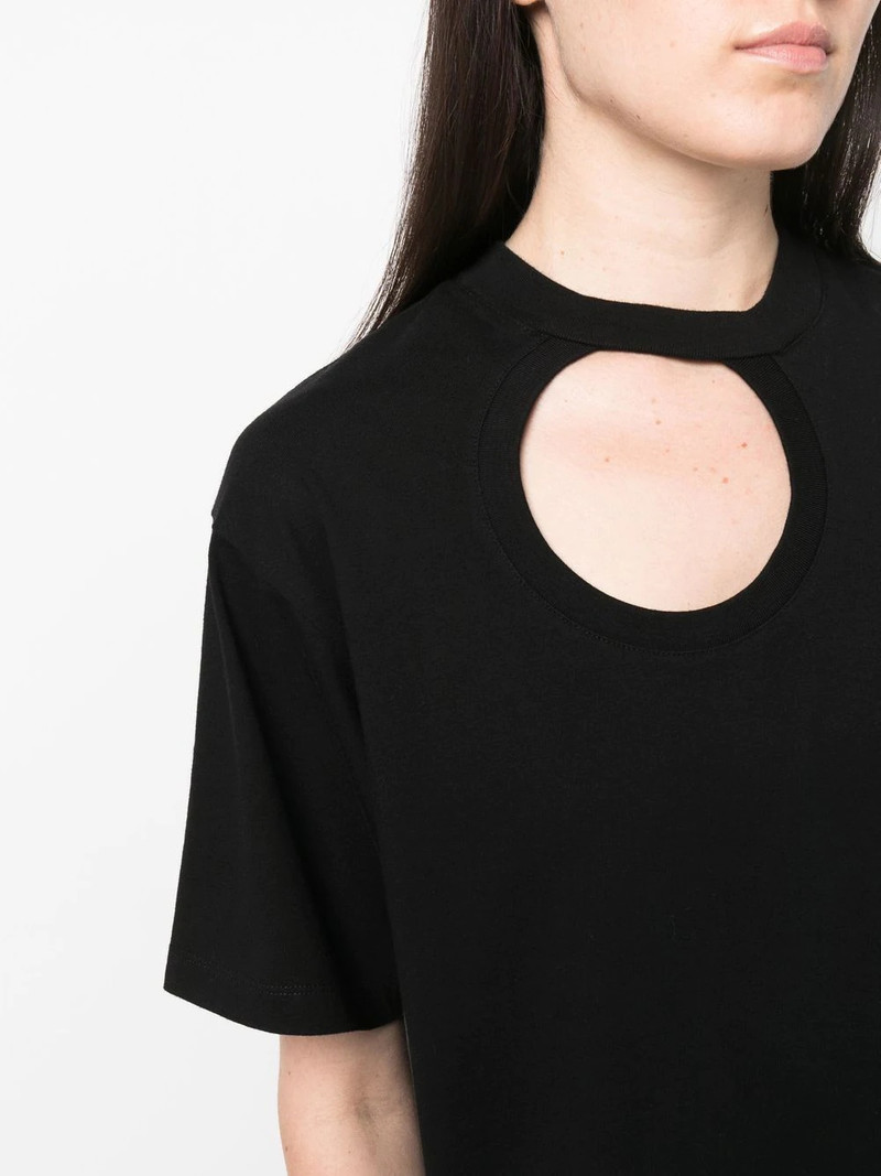 cut-out cotton T-shirt 5