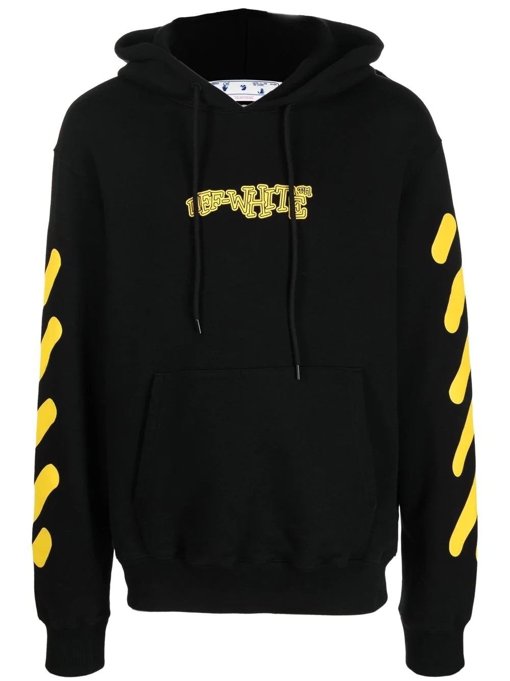 logo-print cotton hoodie - 1