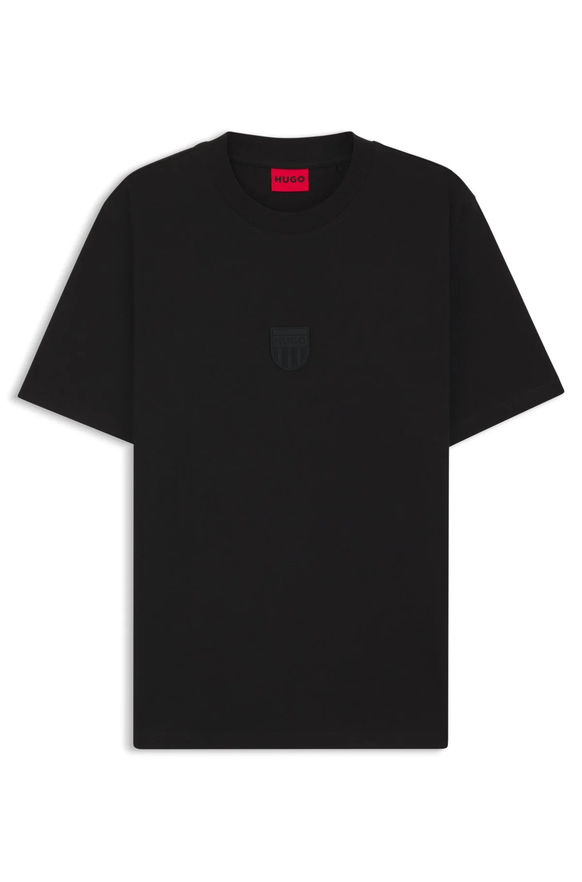 RUBBER-LOGO T-SHIRT IN COTTON JERSEY - 1