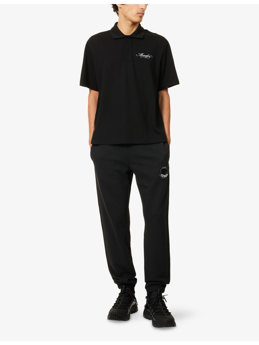 Script Logo-Embroidery Short-Sleeve Cotton-Jersey Polo Shirt - 2