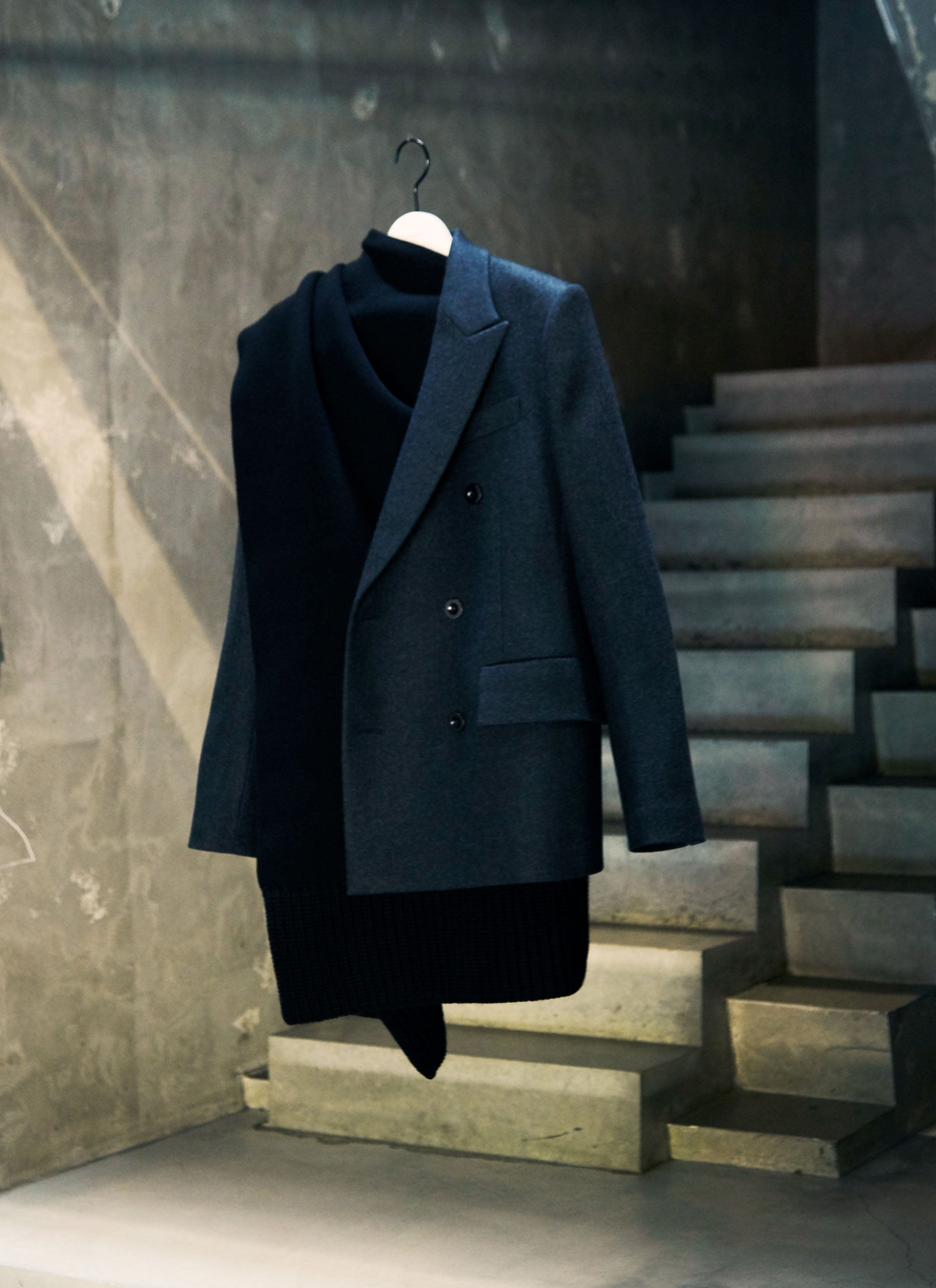Wool Melton x Wool Knit Jacket - 2
