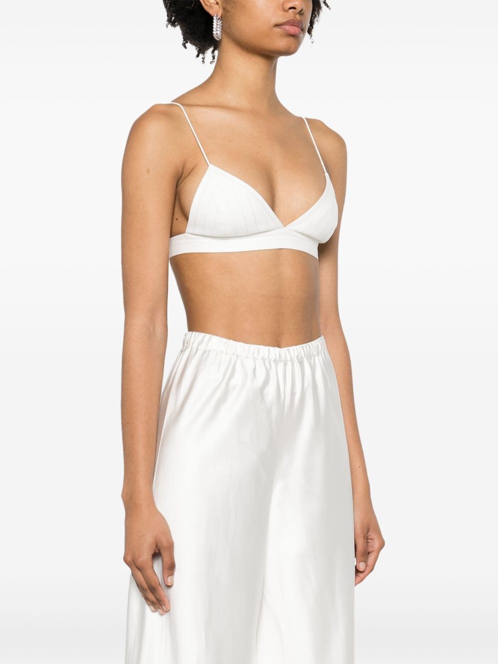 cropped triangle bralette - 3