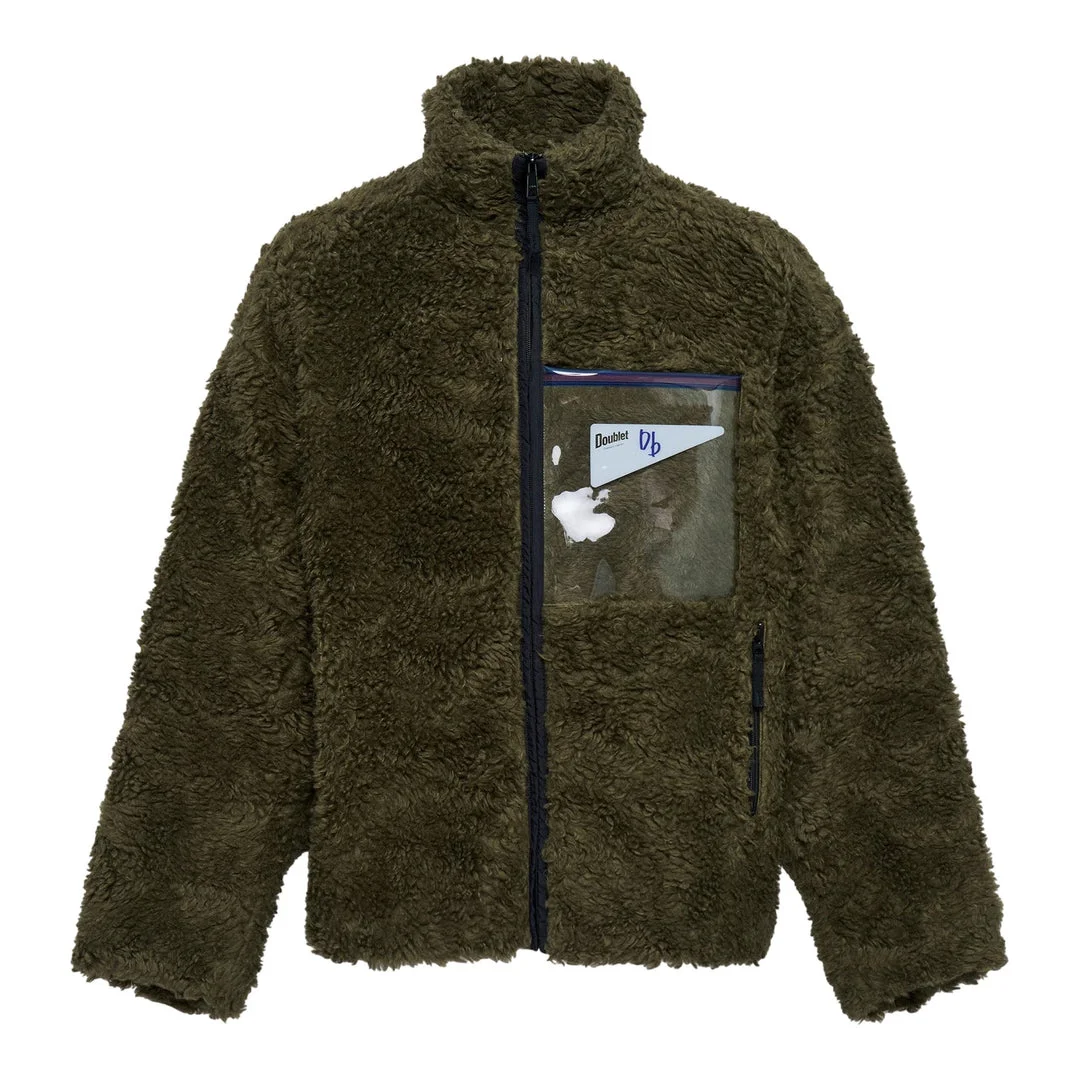 Hemp Faux Fur Zip-Up Jacket - 1