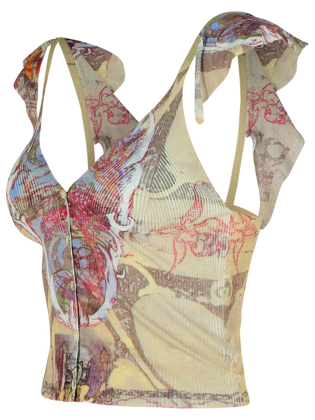 Diesel Fiore' Multicolor Cotton Blend Top Women - 2