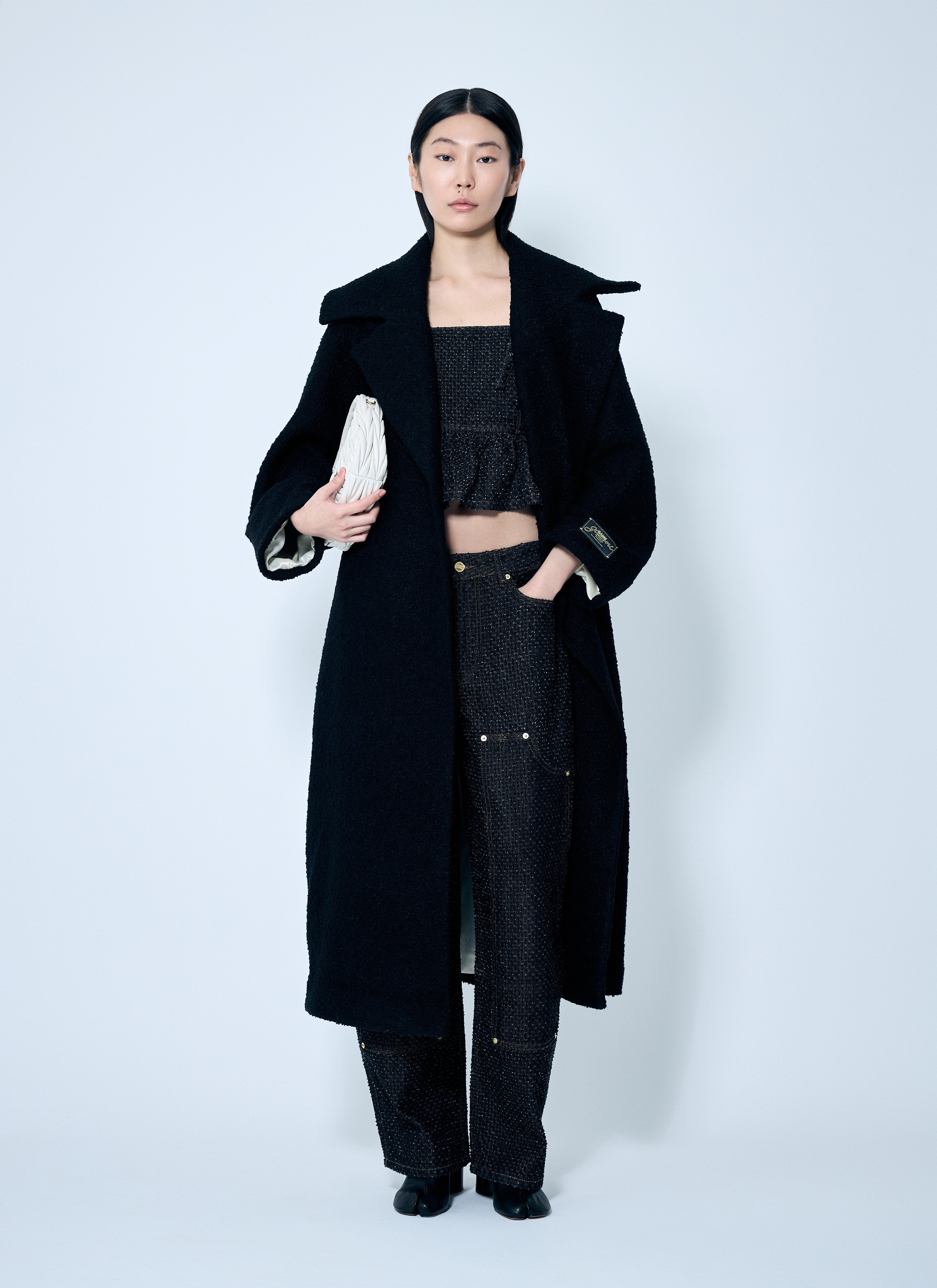 Ganni Women Boucle Wool Coat - 2