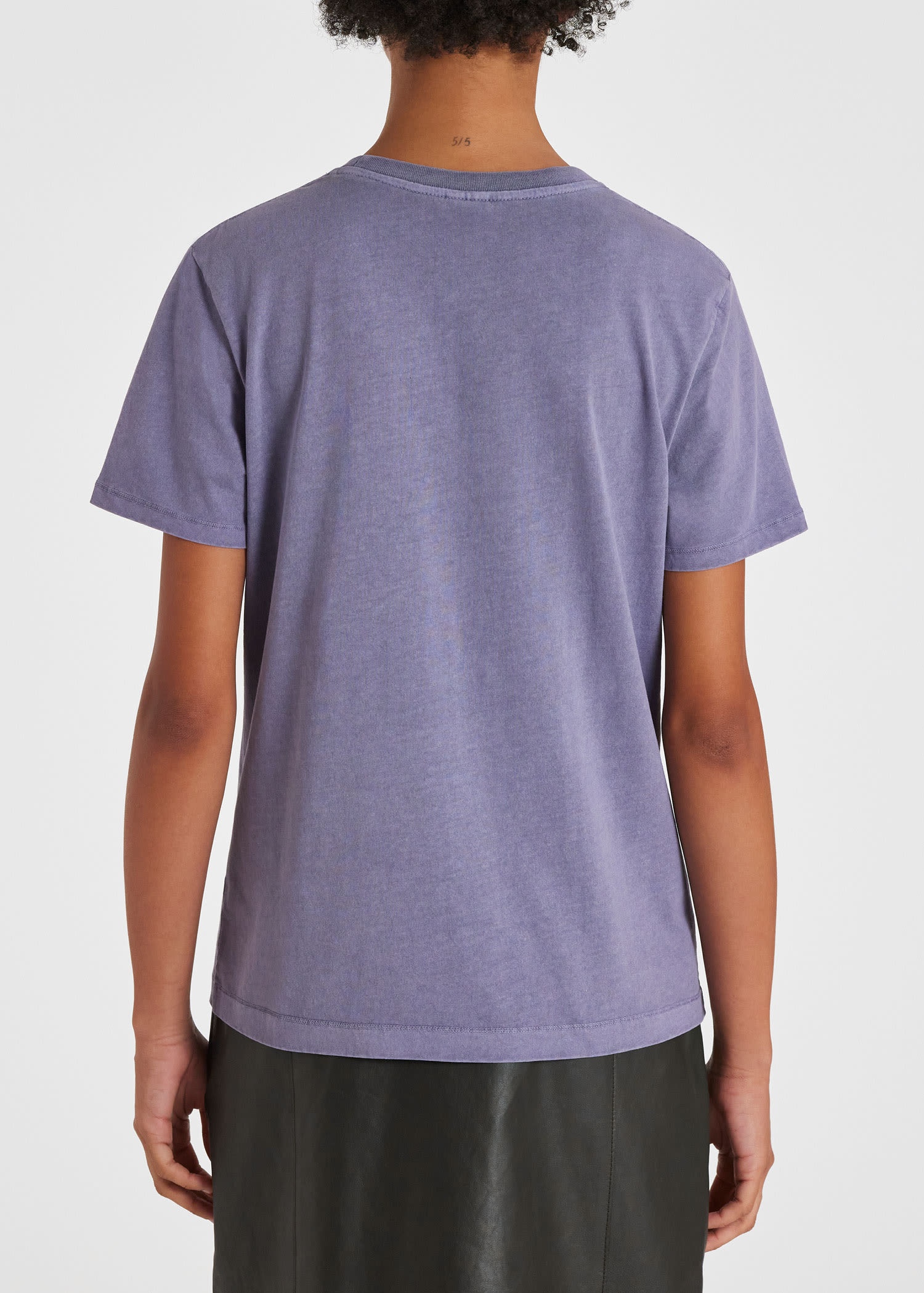 Grape Cotton 'Happy' T-Shirt - 4