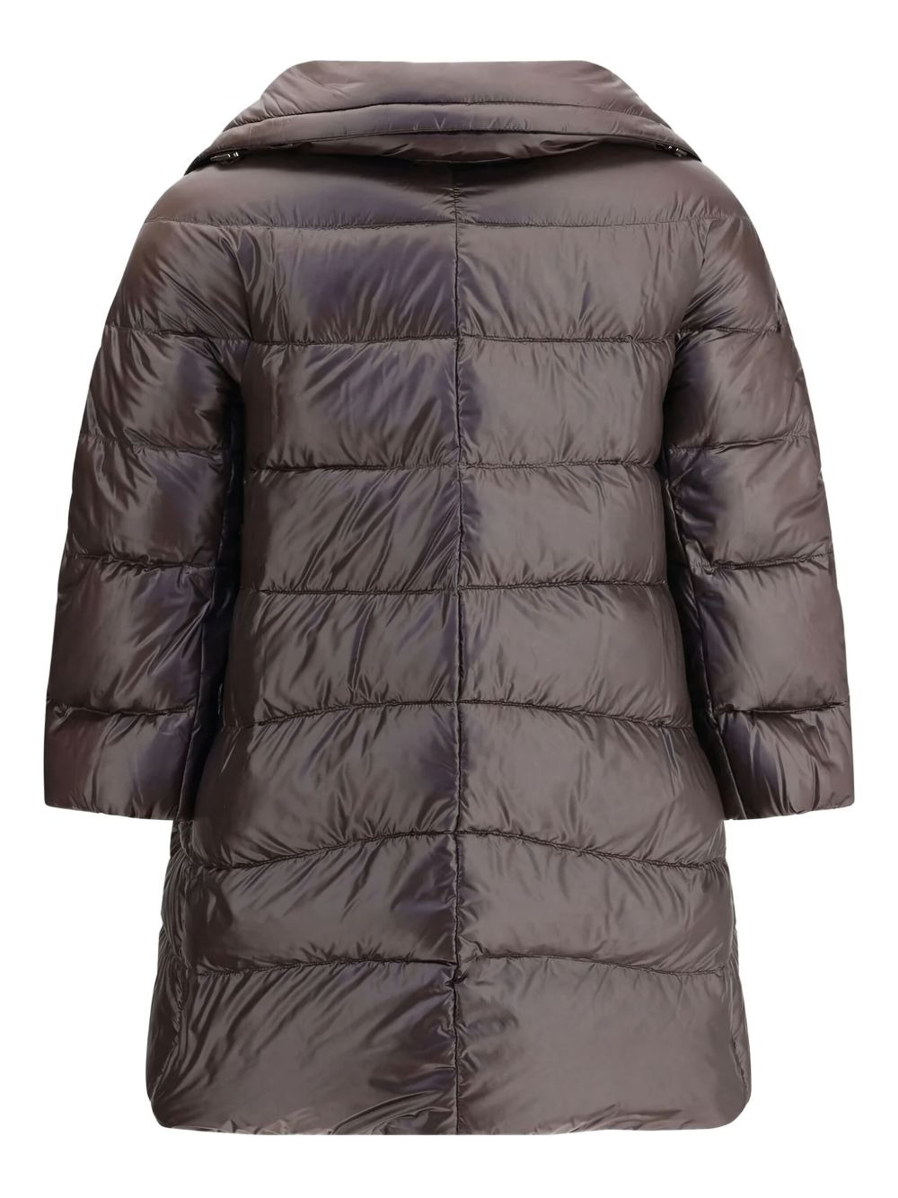 quilted high-collar coat - 2