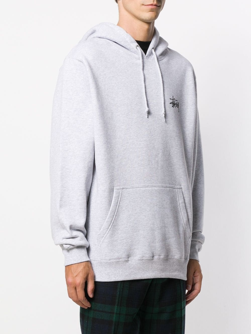 logo-print rib-trimmed hoodie - 3