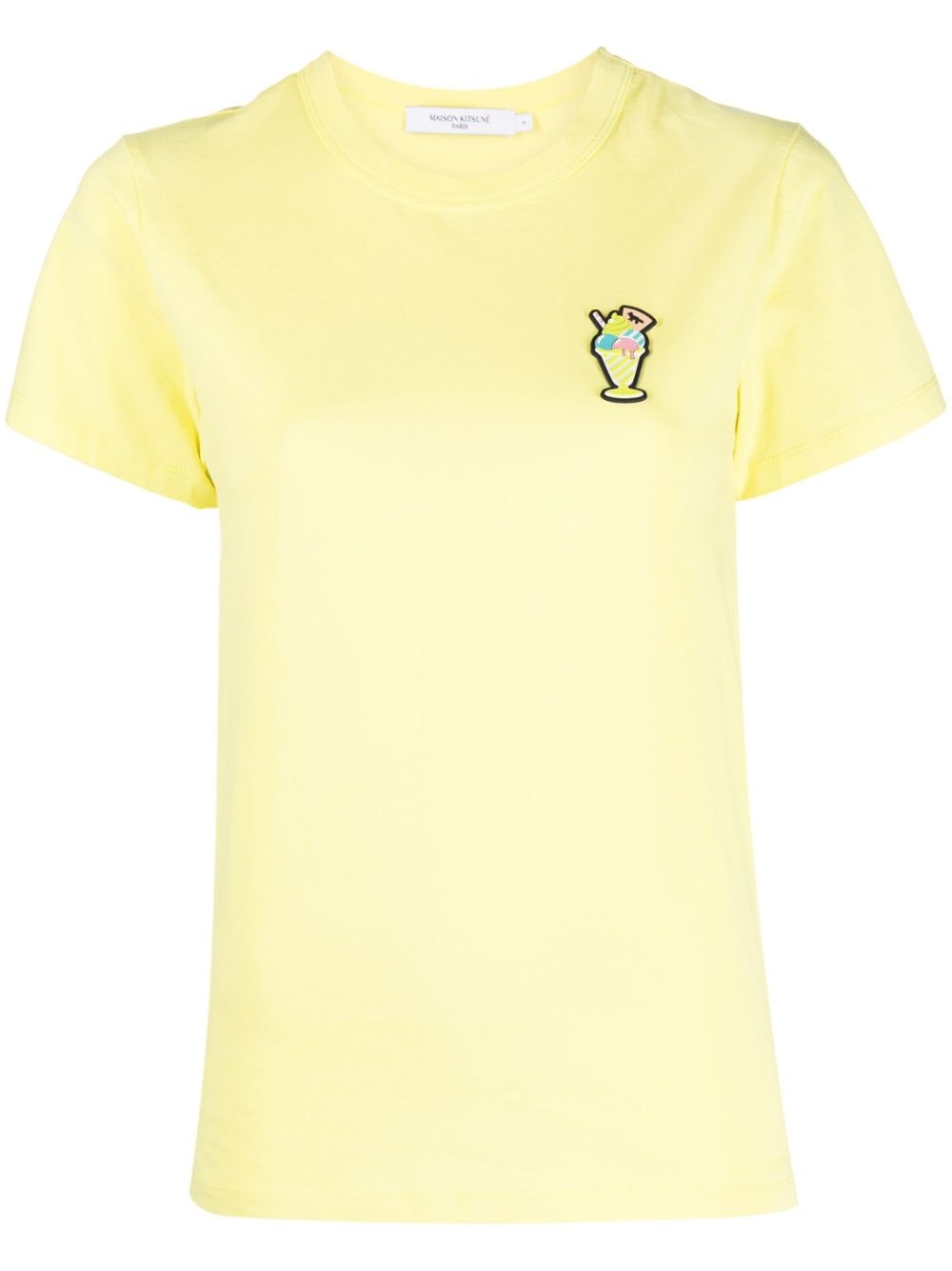 ice-cream patch cotton T-shirt - 1