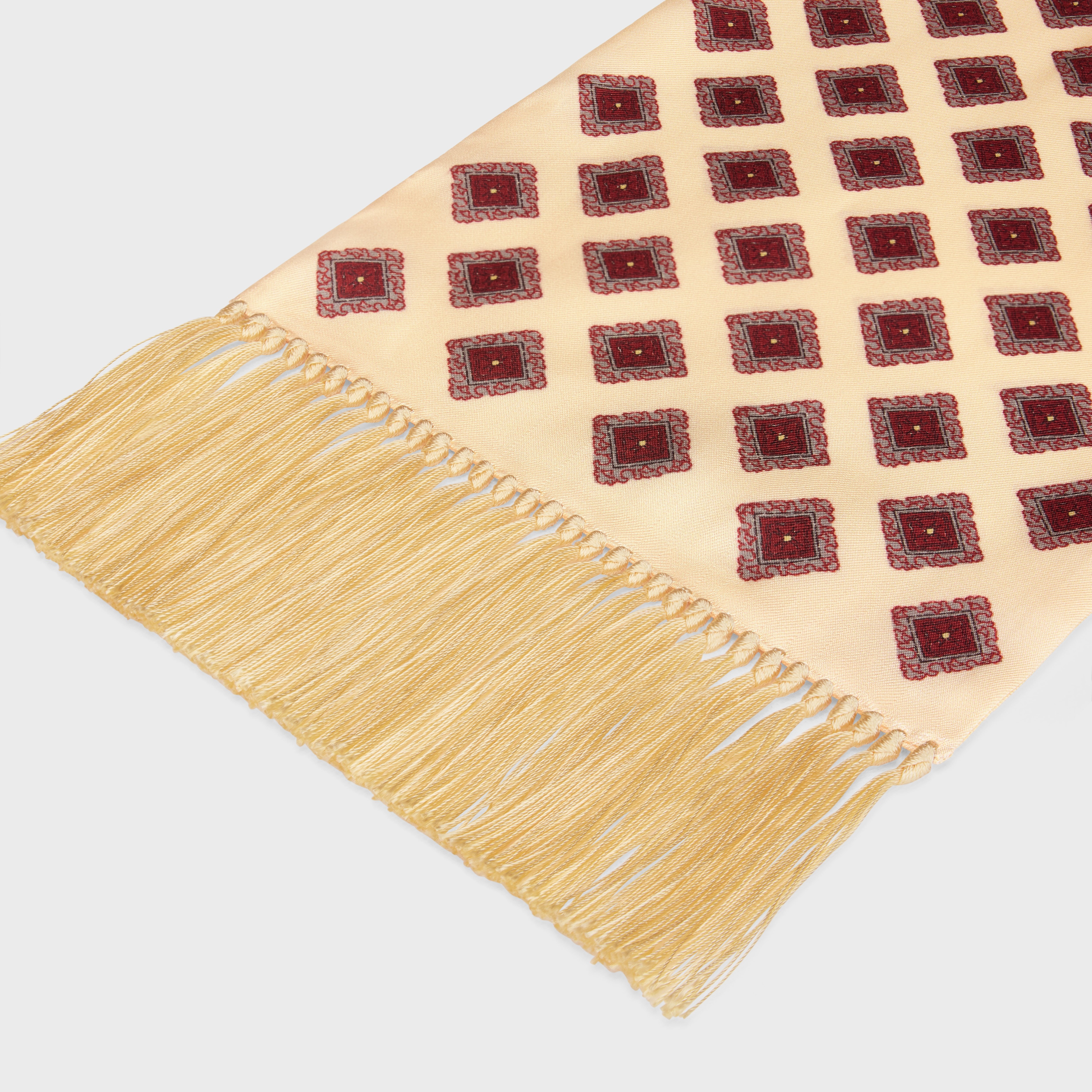 smocking scarf in silk twill - 2