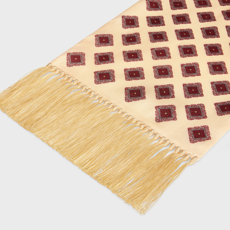 CELINE smocking scarf in silk twill outlook