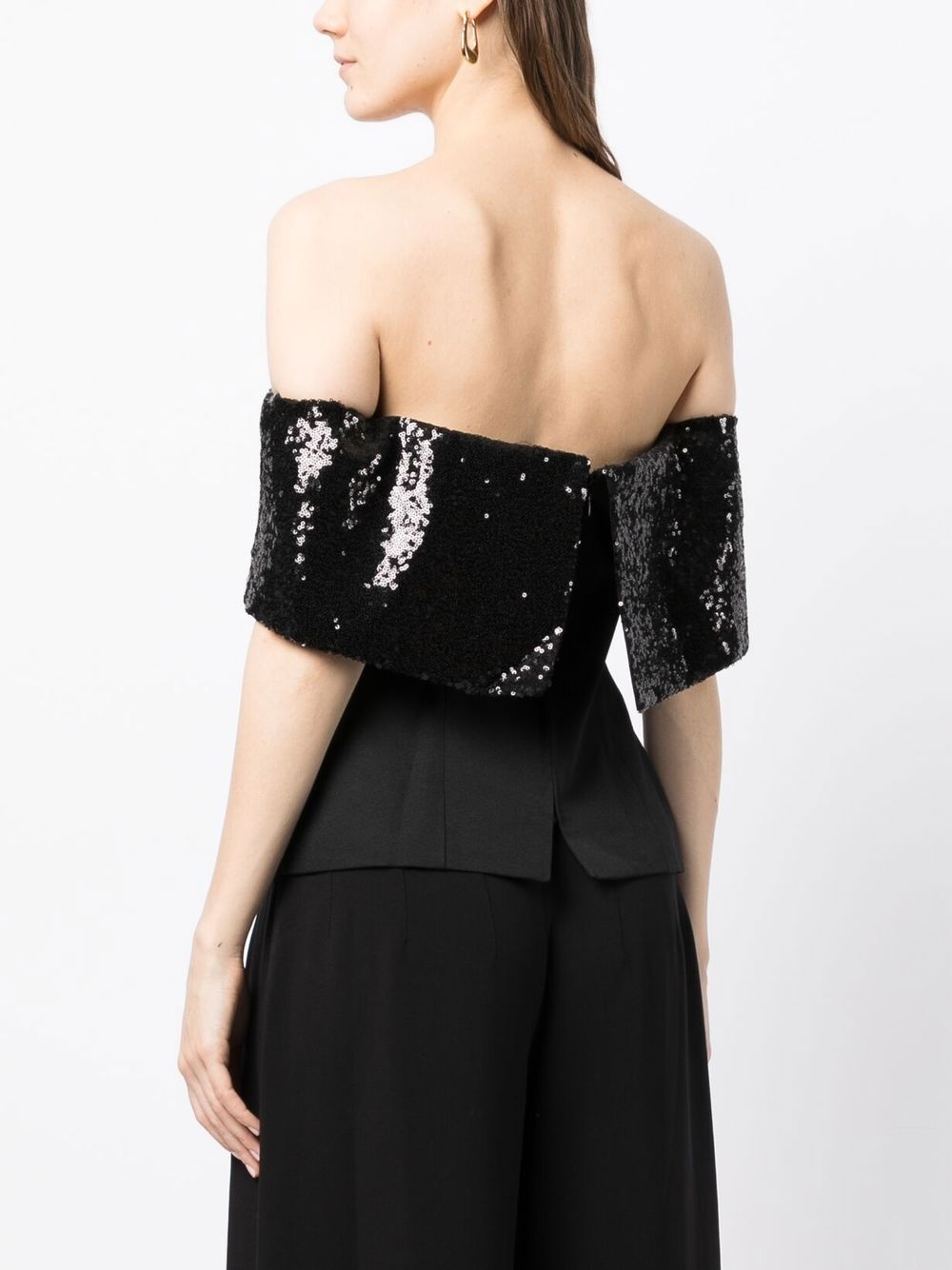 Giselle sequin-embellished bandeau top - 4