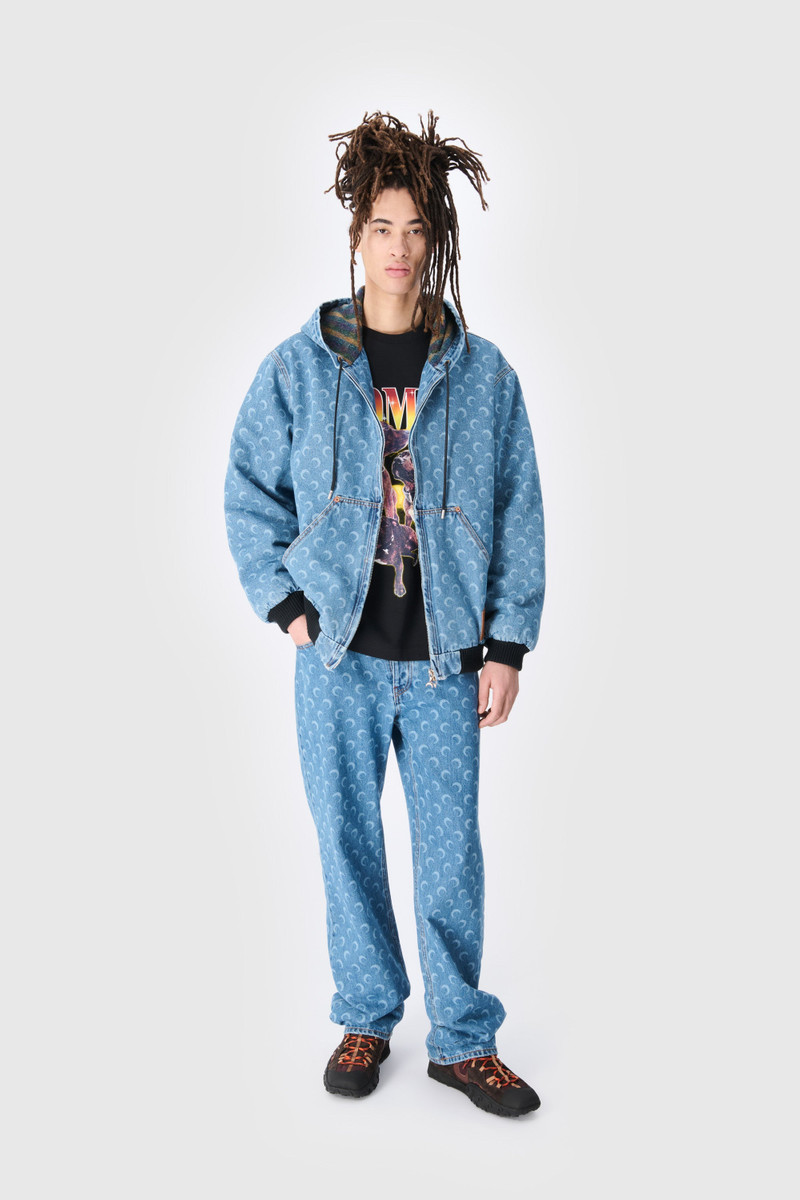 Moon Laser Denim Padded Jacket 1