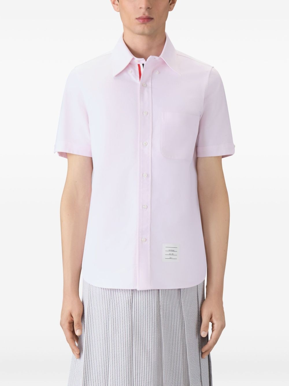 patch-pocket short-sleeve shirt - 4