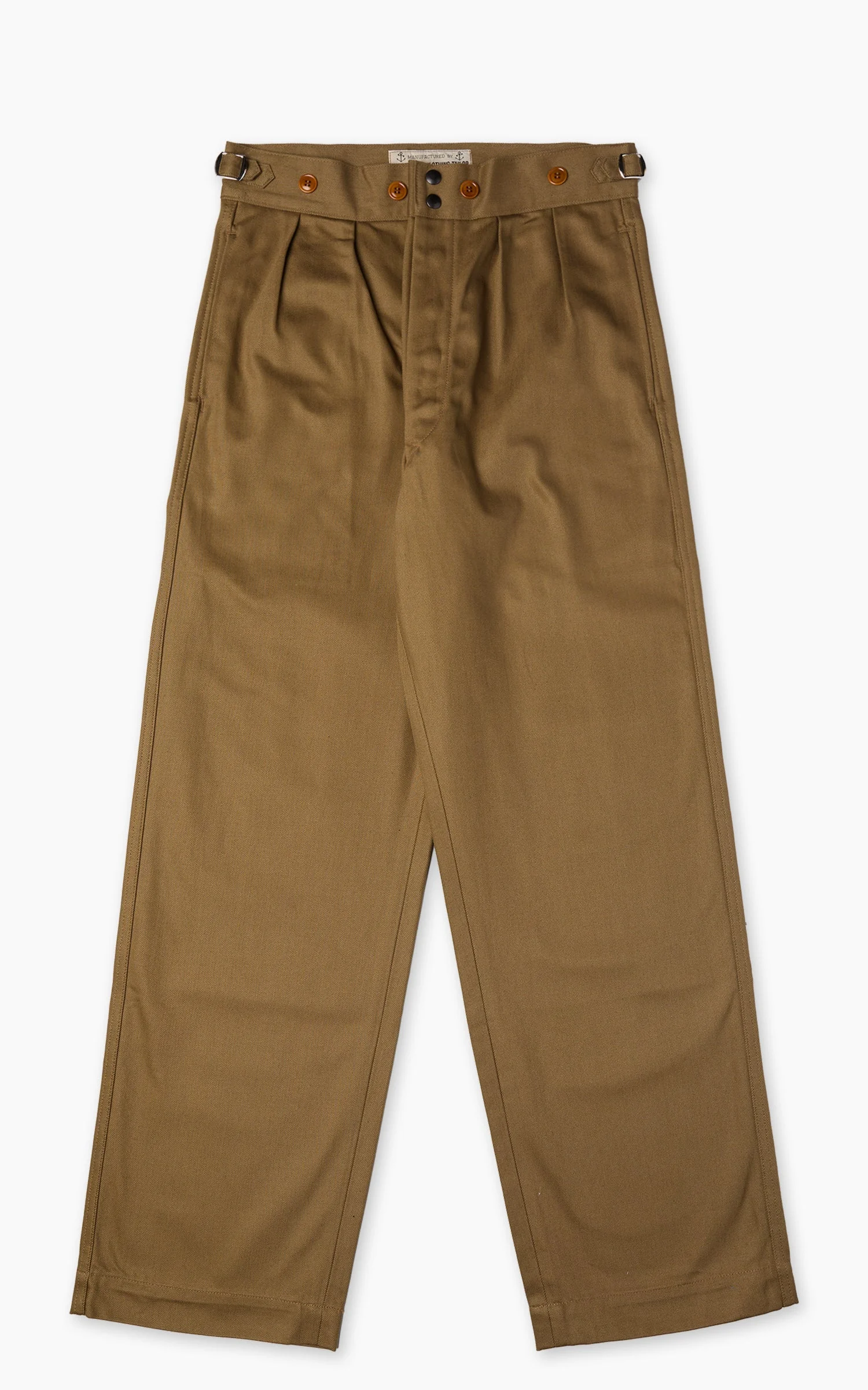 MISTER FREEDOM DIGGERS TROUSERS KATSURAGI DRILL BROWN - 1