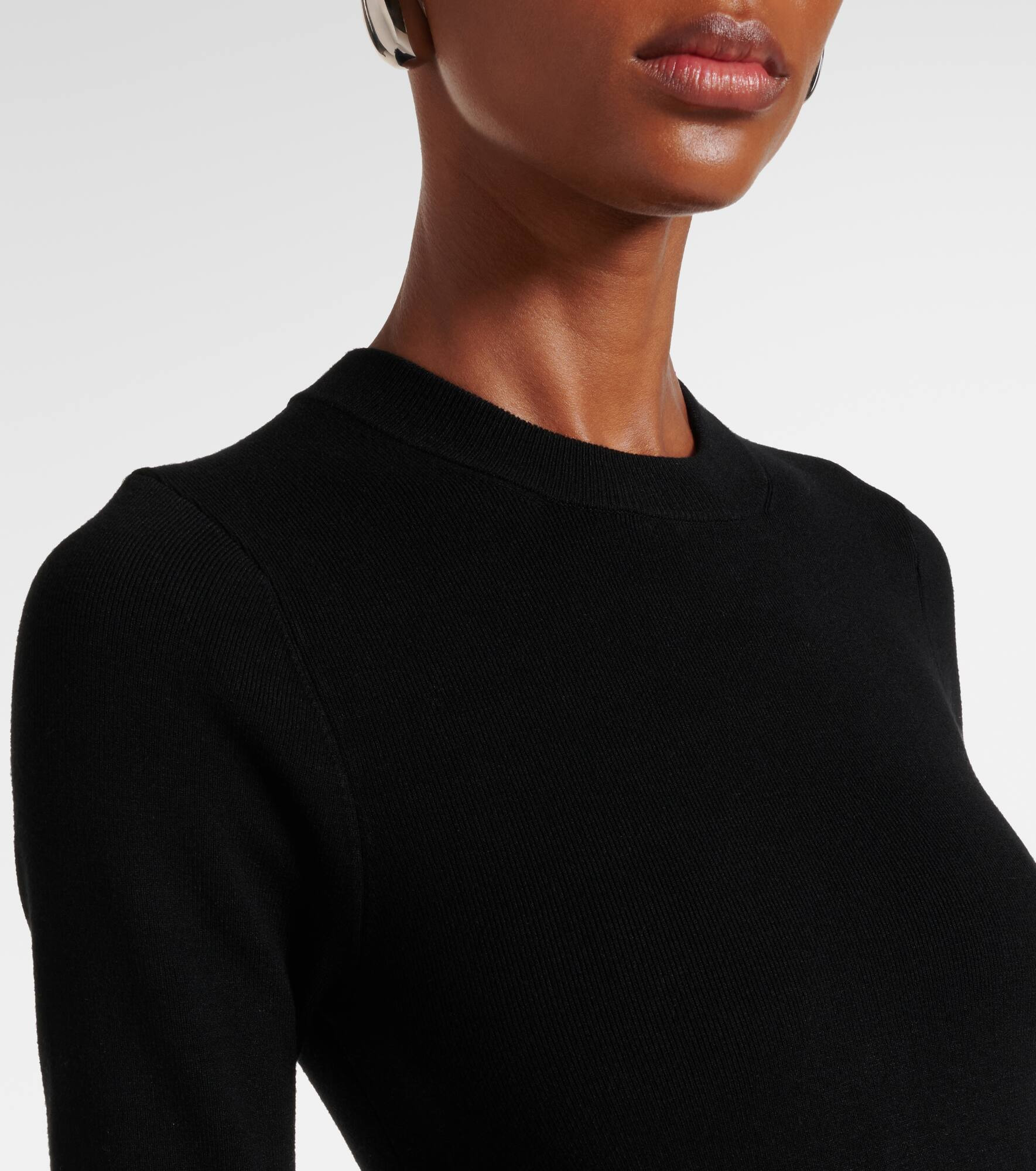 Abilene knitted pleated midi dress - 4