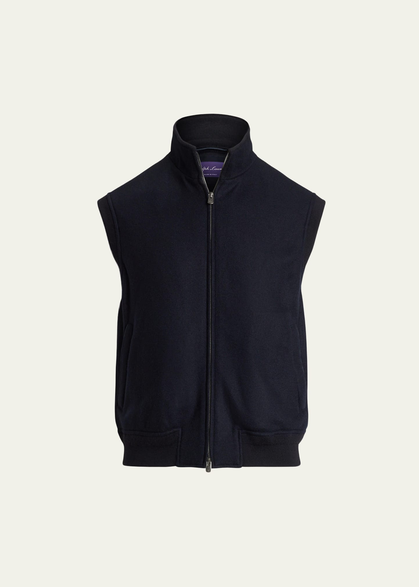 Men's Felton Cashmere and Nylon Full-Zip Vest - 1