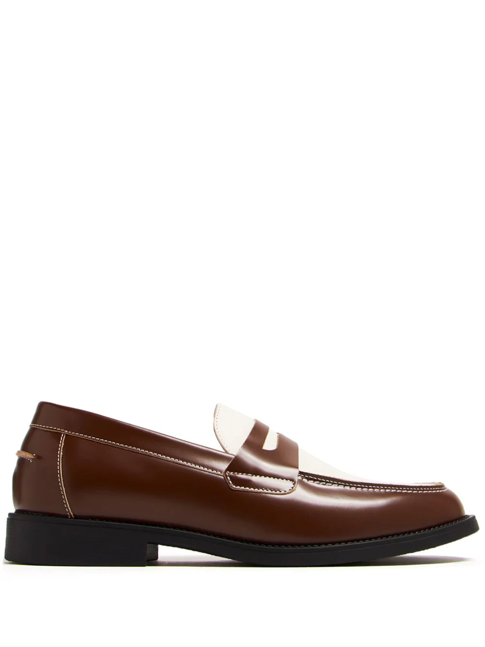 two-tone penny loafers - 1