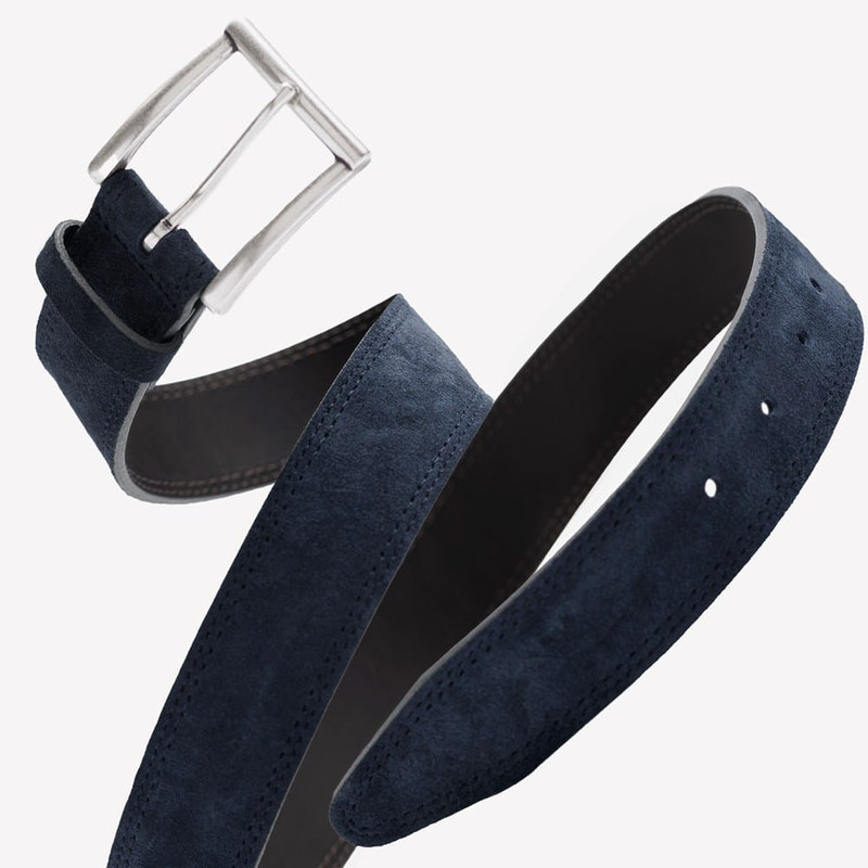 ALLEN EDMONDS Bourbon Street Suede Dress Belt outlook