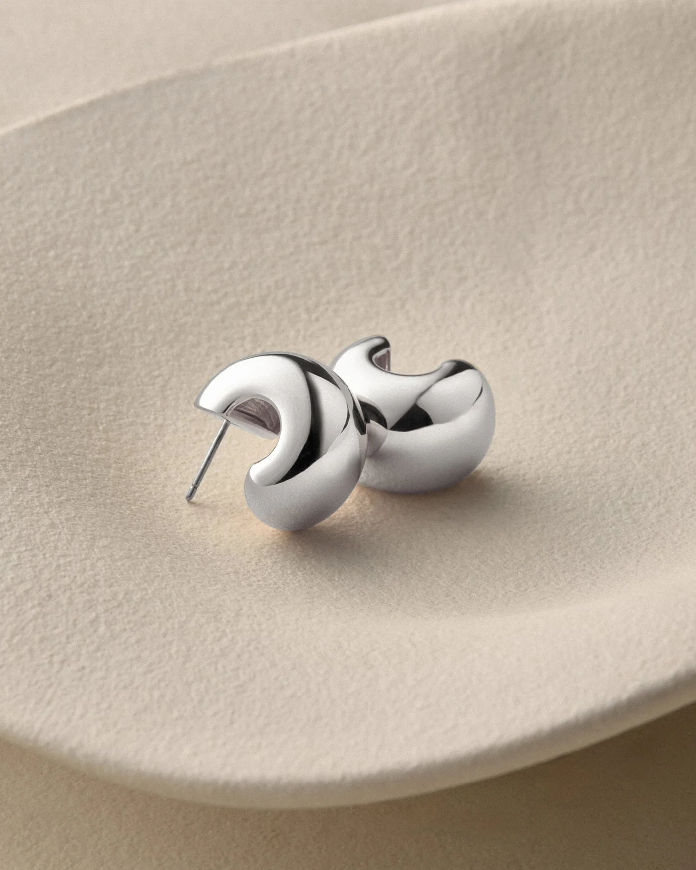 Small Gemma Hoop Earrings - 1