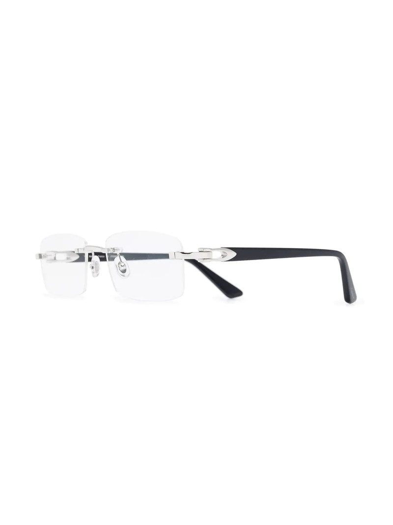 Cartier rectangular-frame glasses outlook