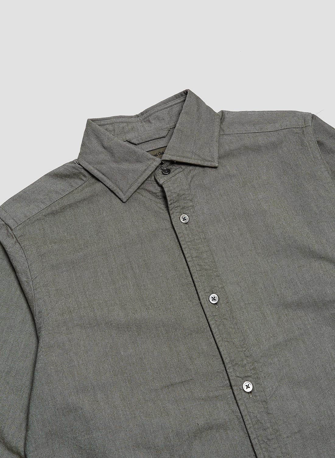 British Officers Shirt in Dark Green - 7