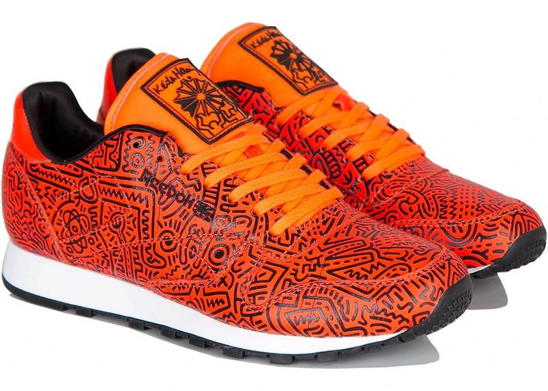 Reebok 클래식 가죽 Lux Keith Haring 네온 사인 1