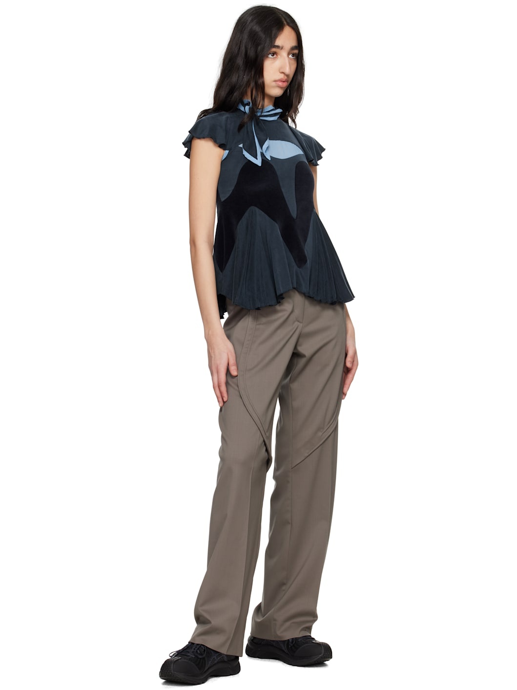 Gray Seneca Tailored Trousers - 4