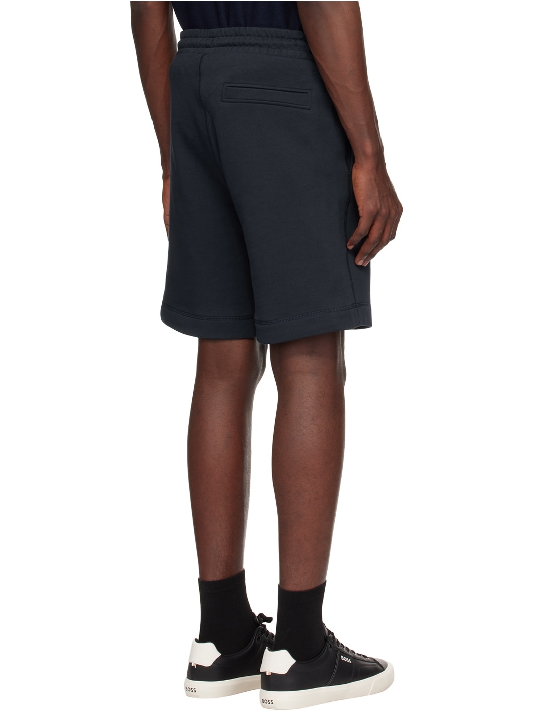 Navy Drawstring Shorts - 3