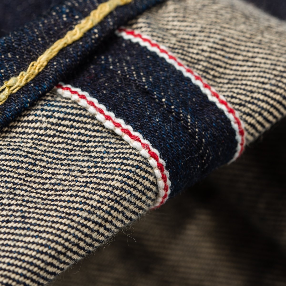 IH-634N 17oz Selvedge Denim Straight Cut Jeans - Natural Indigo - 12