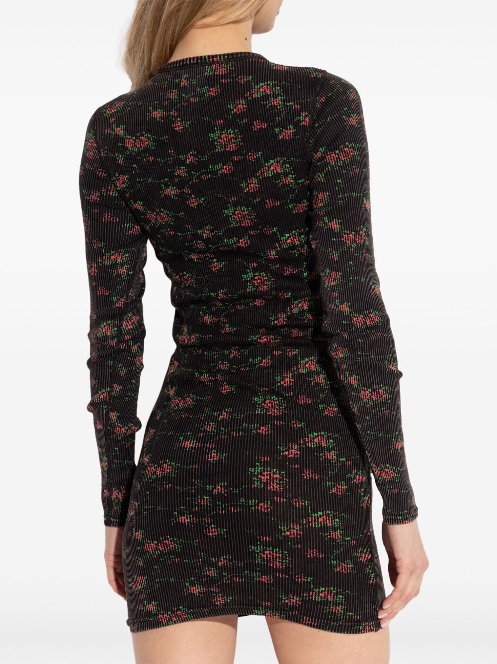 floral-print dress - 3